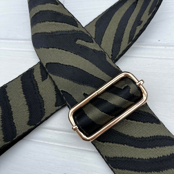 Bag Strap - Khaki Zebra